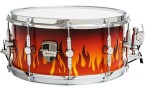 Custom-Shop 14 x 6.5 Flames Snare